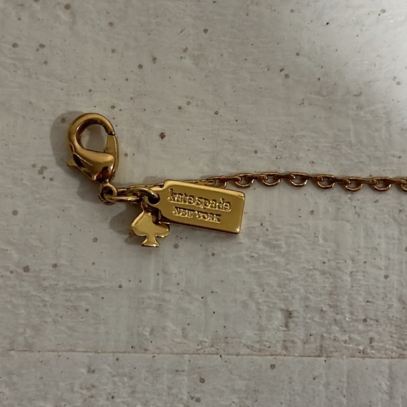 ♠️Kate Spade ♠️ Gold Tone Rhinestone Necklace - Picture 5 of 6